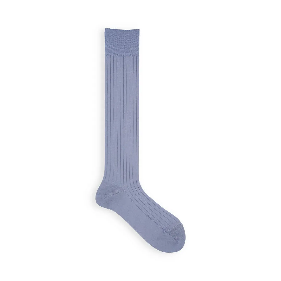 011170144 Fine Cotton Ribbed Knee High Socks