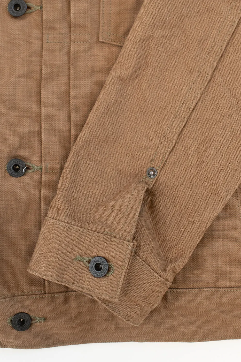 02516P-HOX-BRK - 13.5oz Sulphur Dyed Brown Oxford Cloth - Type II