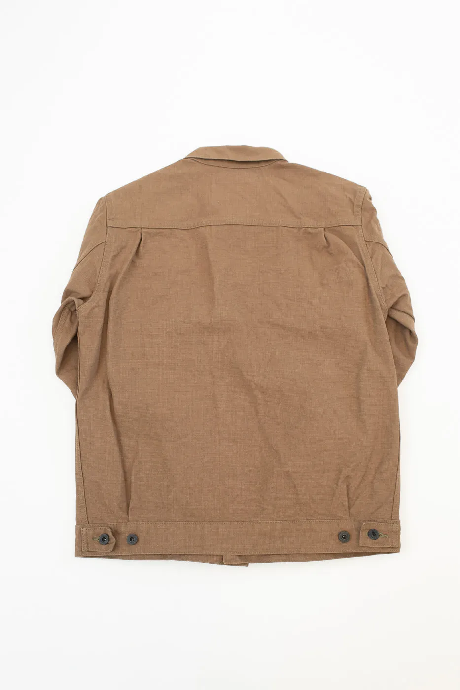 02516P-HOX-BRK - 13.5oz Sulphur Dyed Brown Oxford Cloth - Type II