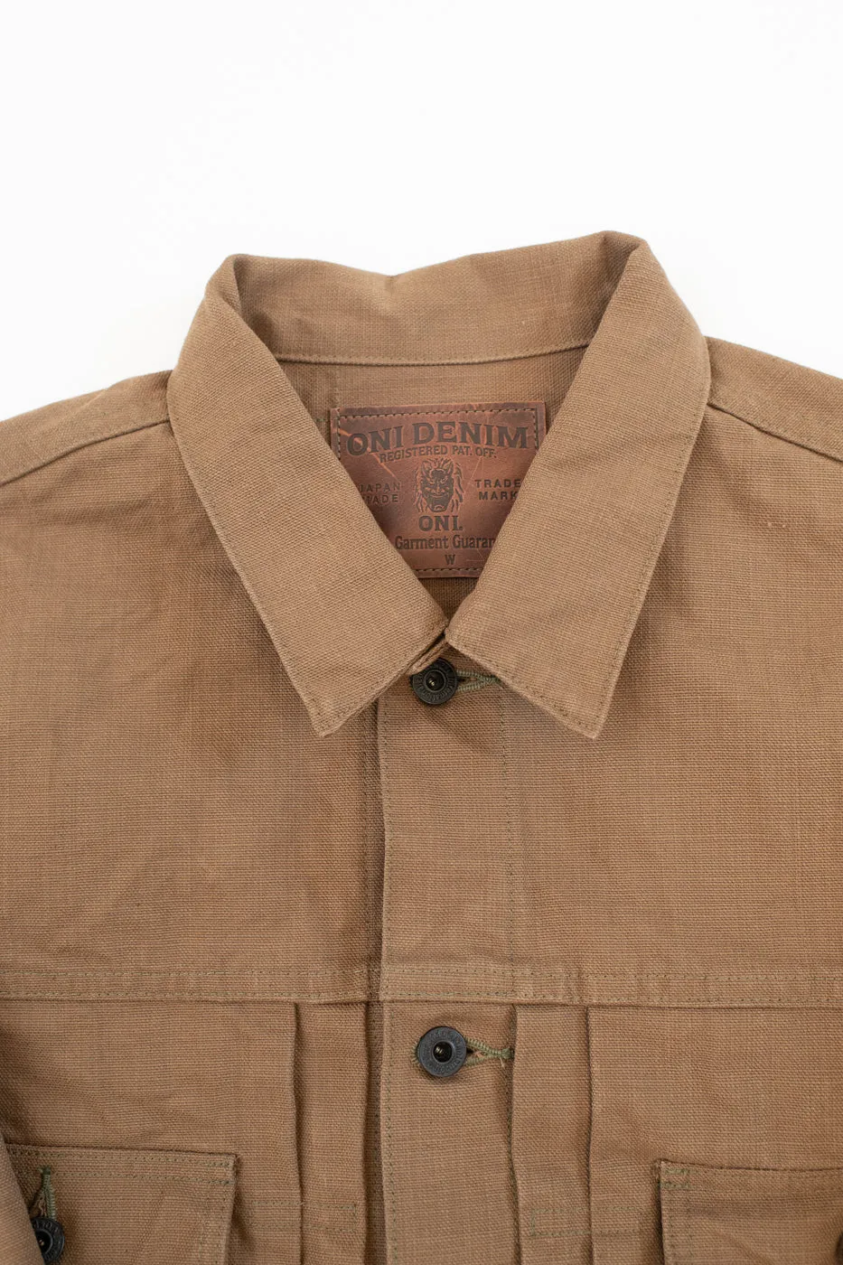 02516P-HOX-BRK - 13.5oz Sulphur Dyed Brown Oxford Cloth - Type II