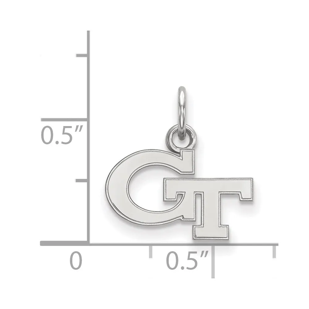 10K White Gold Georgia Institute of Technology XS Pendant