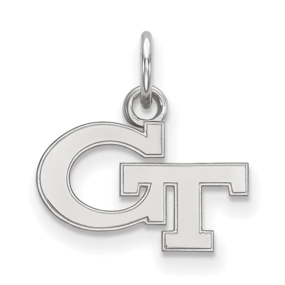 10K White Gold Georgia Institute of Technology XS Pendant
