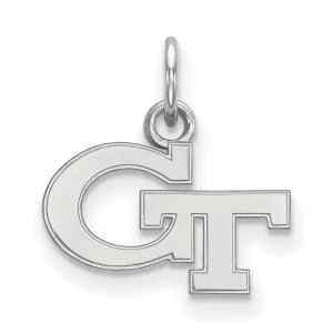 10K White Gold Georgia Institute of Technology XS Pendant