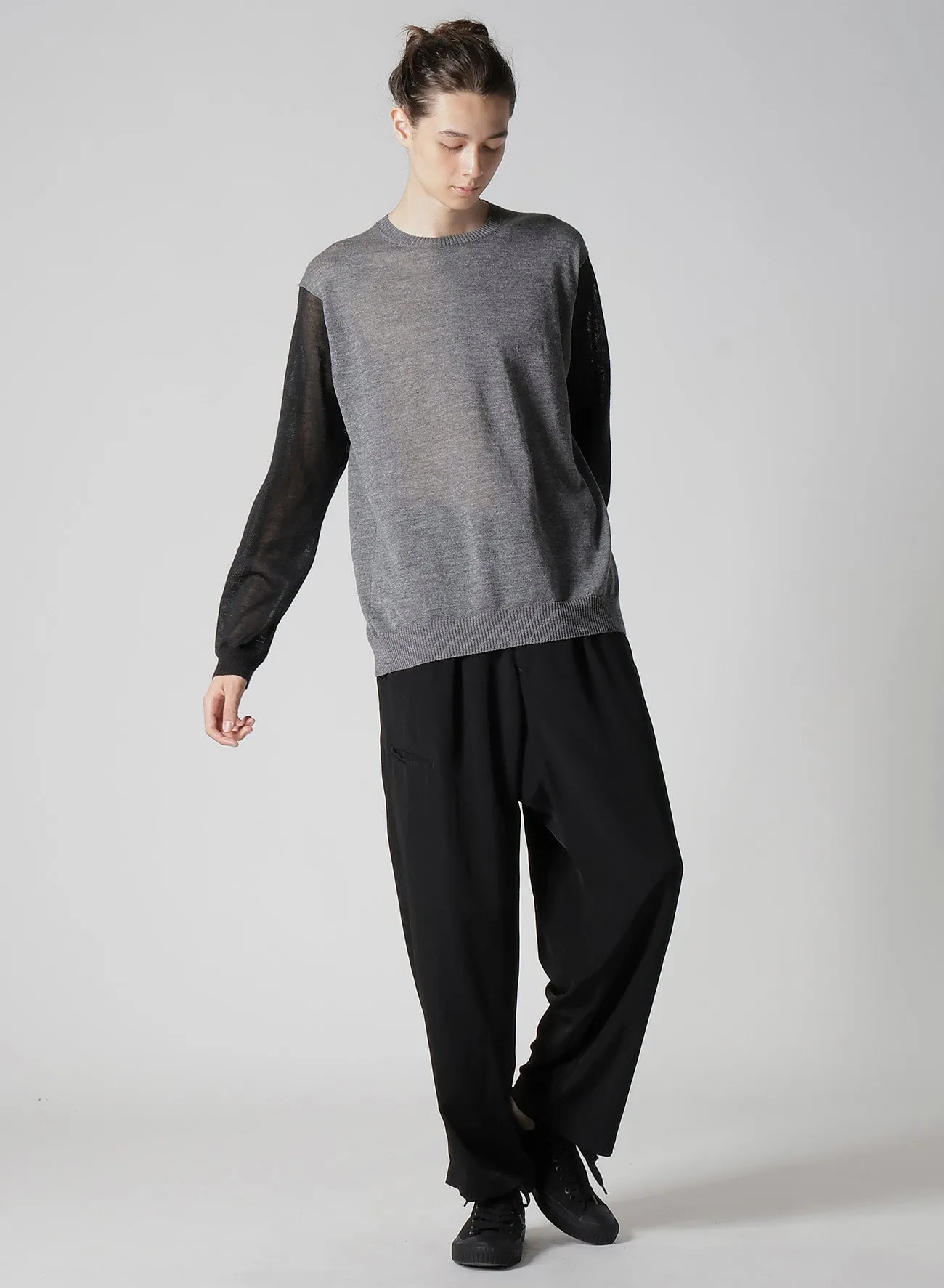12G PULLOVER KNIT WITH LOGO