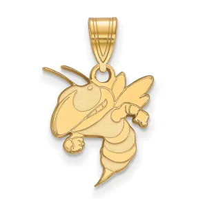 14k Gold Georgia Institute of Technology Yellow Jacket Medium Pendant