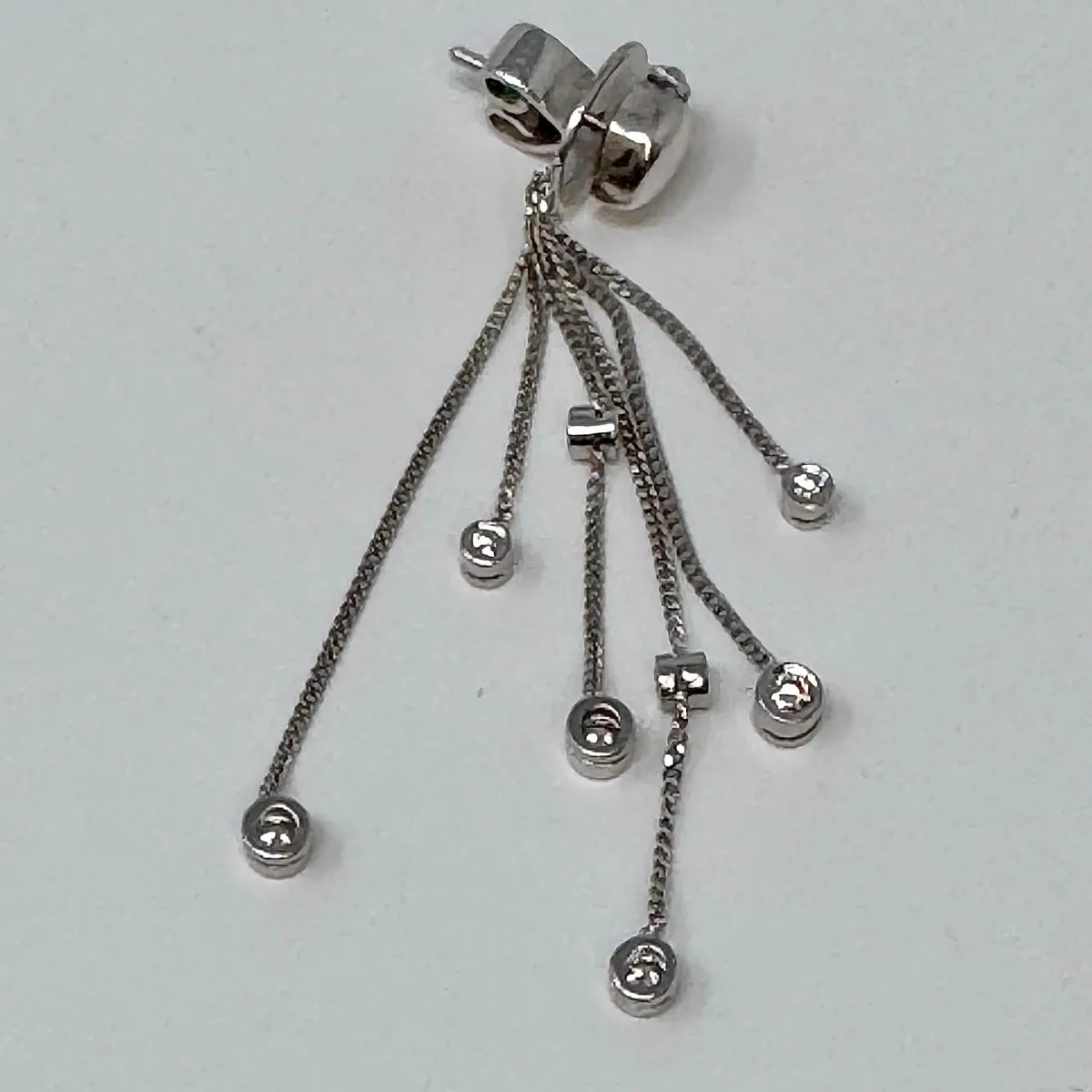 18K White Gold Diamond Earrings