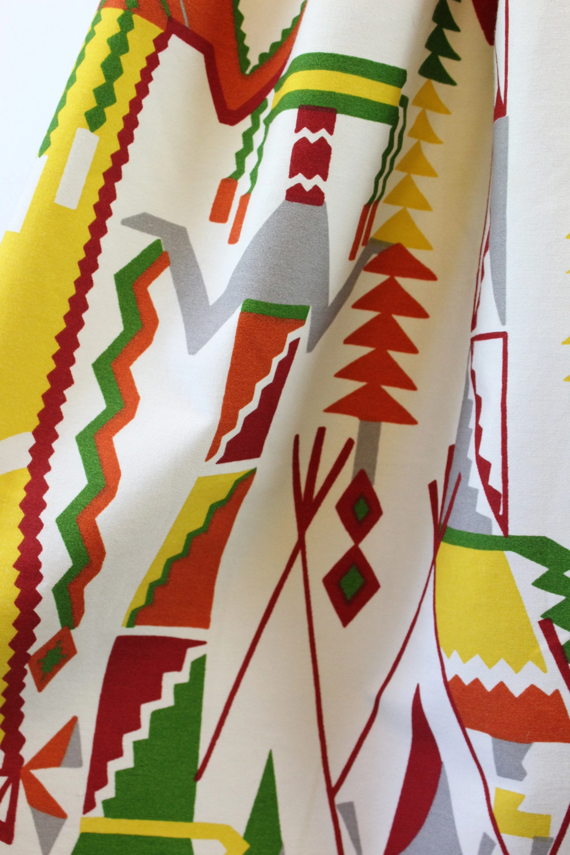 1950s KACHINA doll novelty print skirt small | new spring