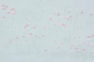 1980s Floral Vintage Wallpaper