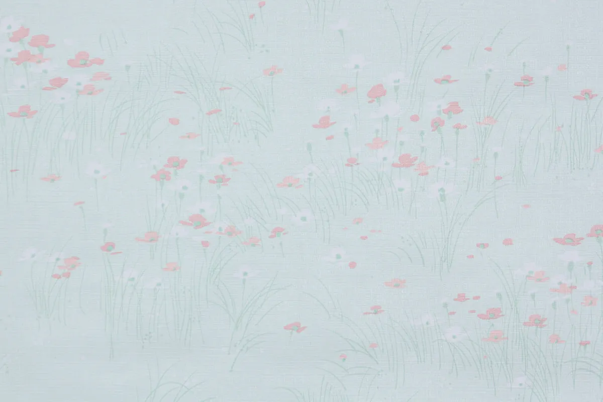 1980s Floral Vintage Wallpaper