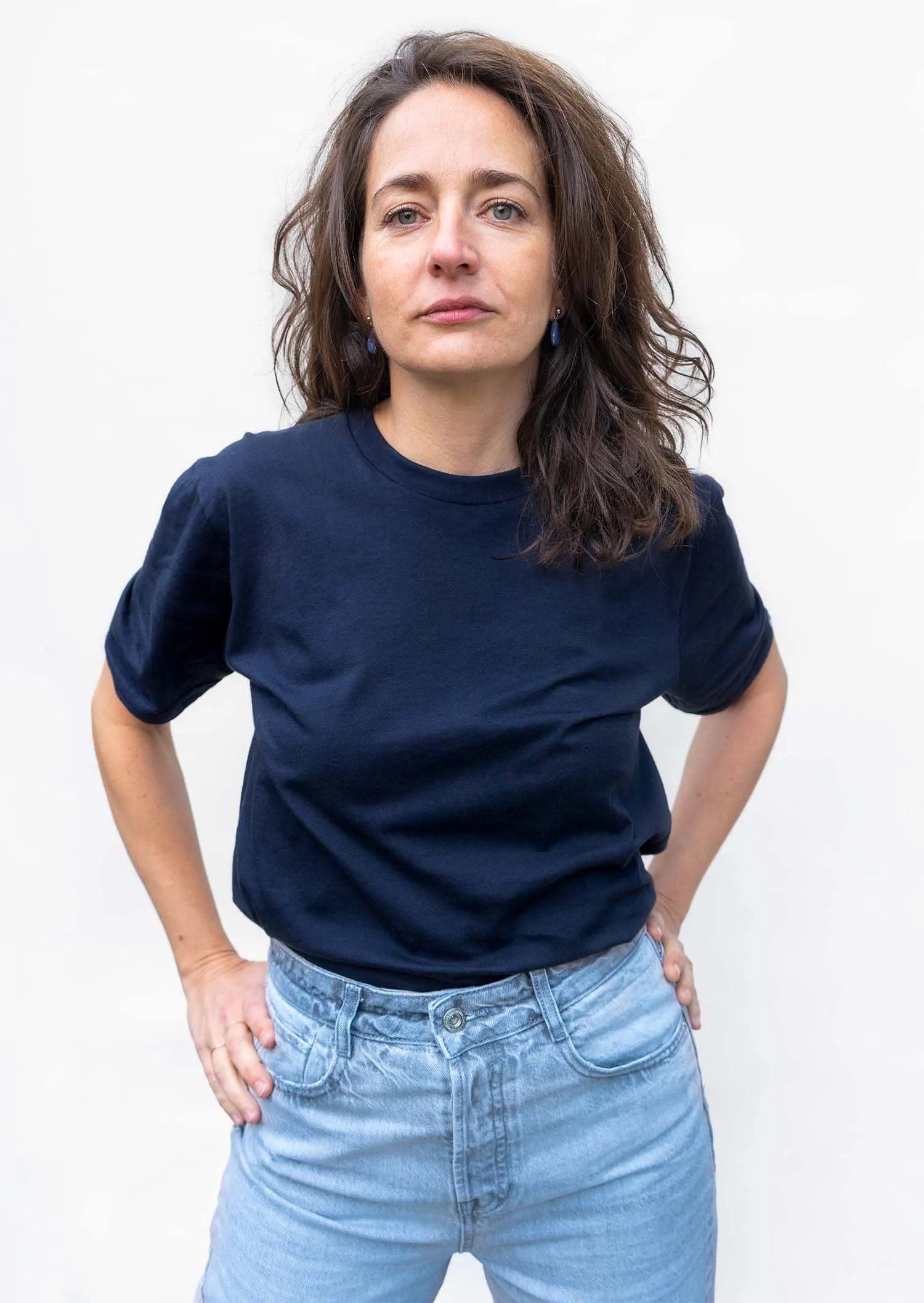 2 t-shirts bleu marine - bleu pacifique