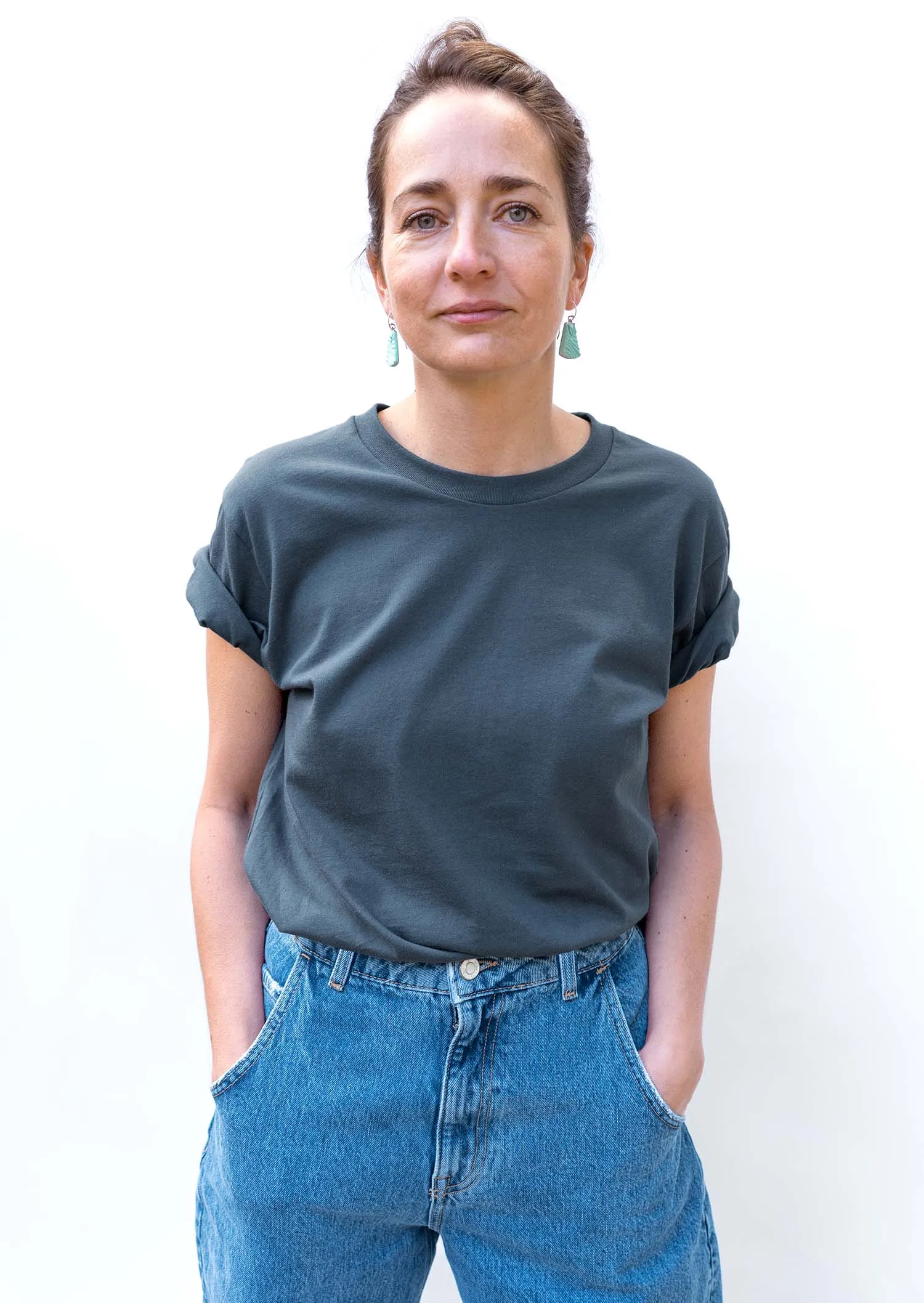 2 t-shirts bleu marine - bleu pacifique