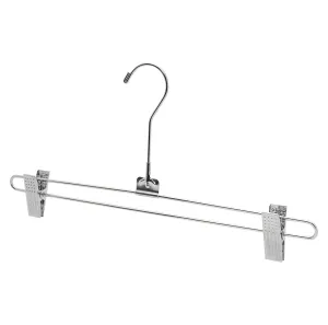 35.5cm Metal Pant/Skirt Hanger With Clips (3.5mm thick) Sold in Bundle of 25/50/100