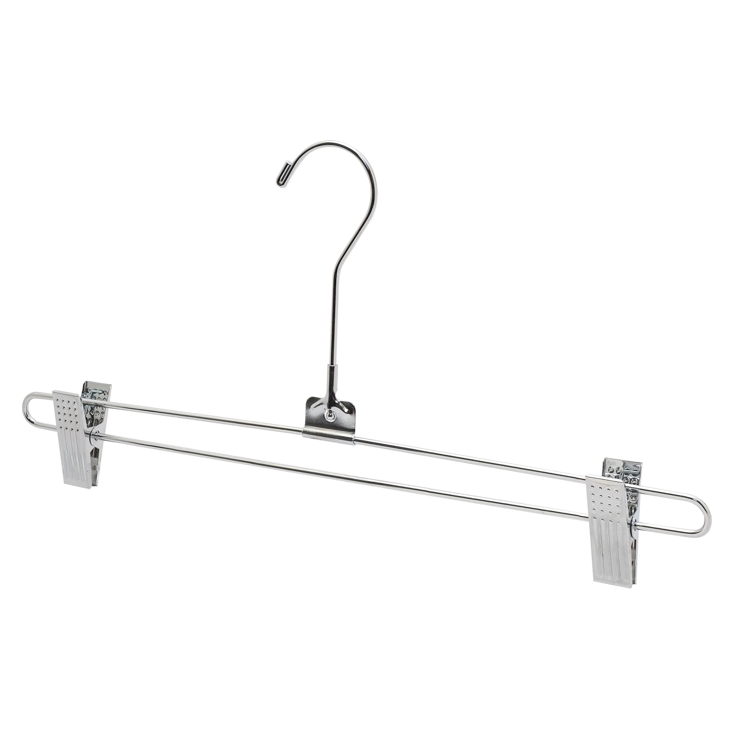 35.5cm Metal Pant/Skirt Hanger With Clips (3.5mm thick) Sold in Bundle of 25/50/100