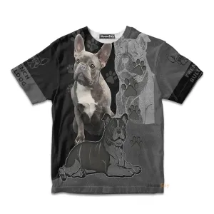 3D French Bulldog Lovers Custom Kid Tshirt QT305499Hf