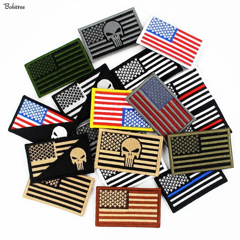 3D USA American Flag Patch