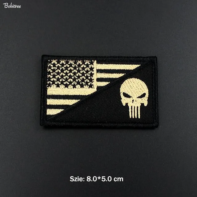 3D USA American Flag Patch