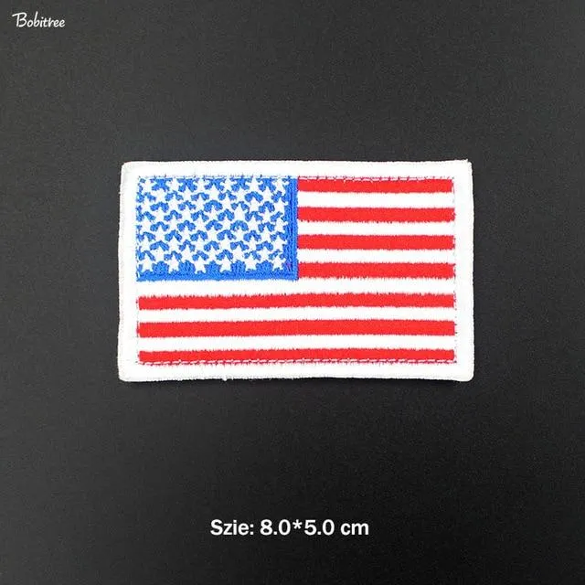 3D USA American Flag Patch