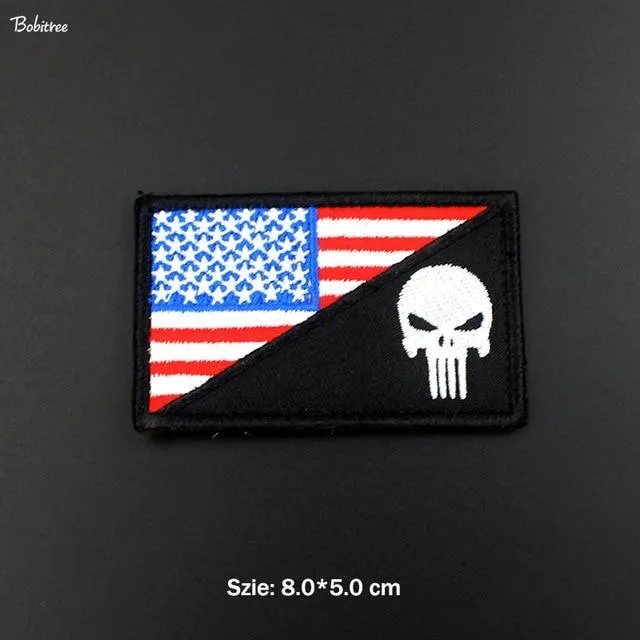 3D USA American Flag Patch