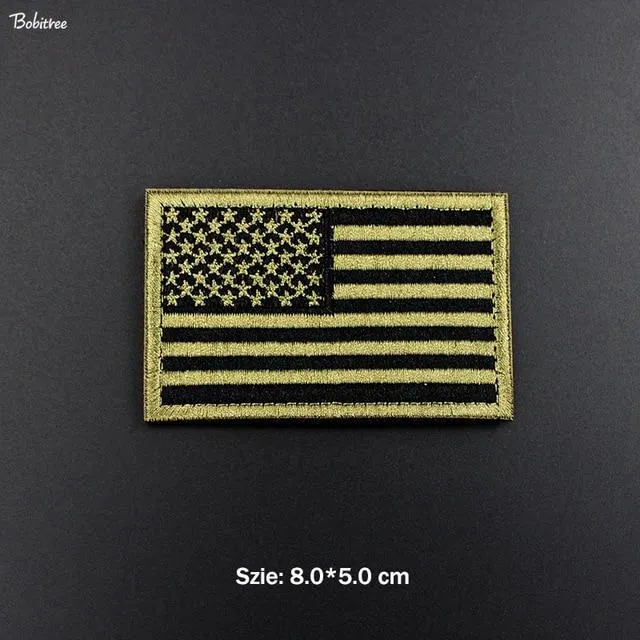 3D USA American Flag Patch