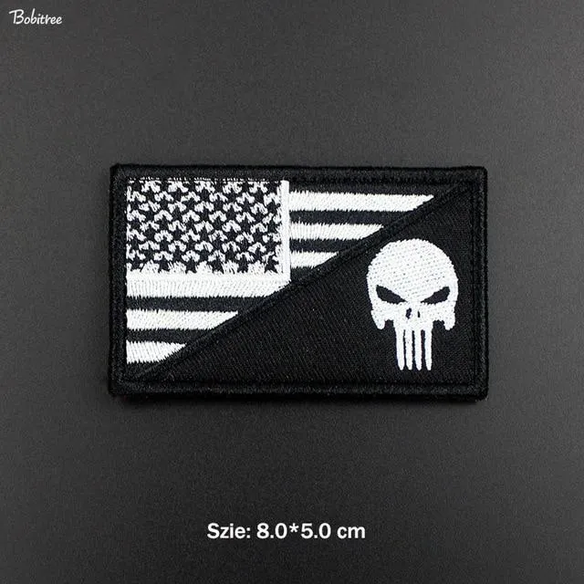 3D USA American Flag Patch