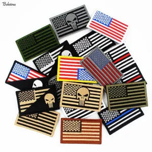 3D USA American Flag Patch