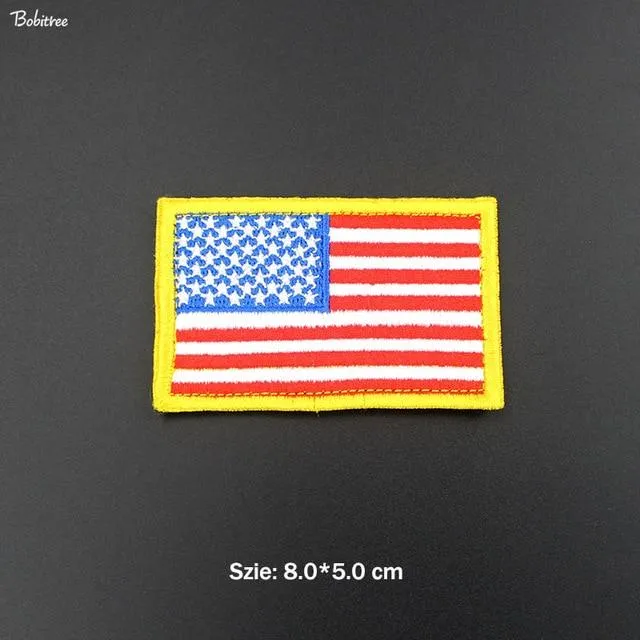 3D USA American Flag Patch