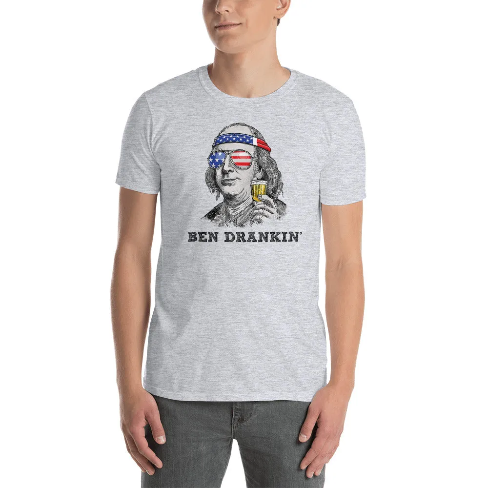 4th of July Shirts Ben Dranking Short Sleeve Unisex T-shirt (4 Colors)
