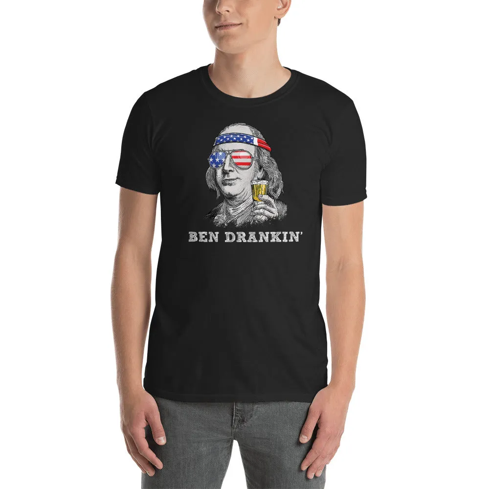 4th of July Shirts Ben Dranking Short Sleeve Unisex T-shirt (4 Colors)