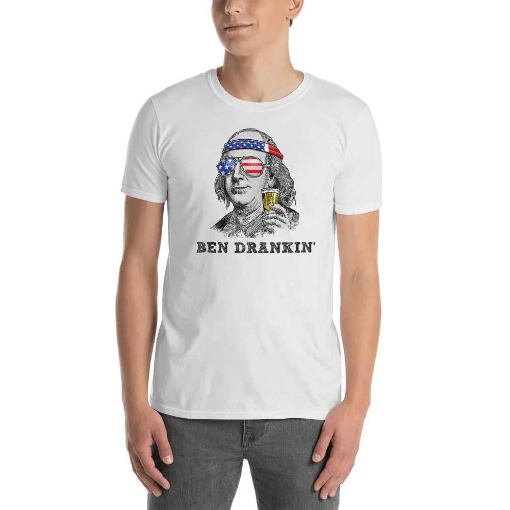 4th of July Shirts Ben Dranking Short Sleeve Unisex T-shirt (4 Colors)