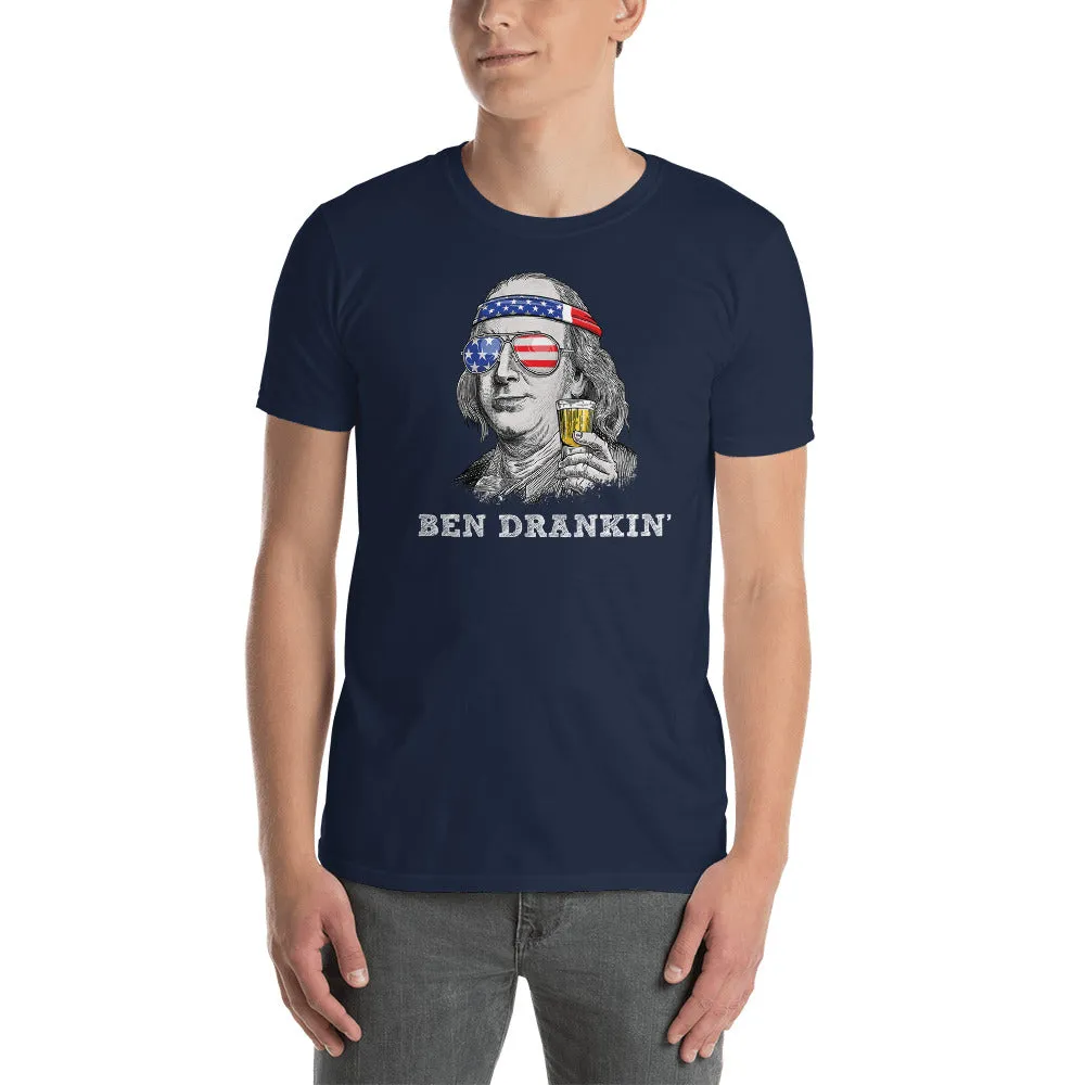 4th of July Shirts Ben Dranking Short Sleeve Unisex T-shirt (4 Colors)