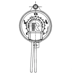 5668S02544P Rochester Gauges TwinSite Dial Capsule 0-30 Ohms (P5668S02544, 5668S02544)