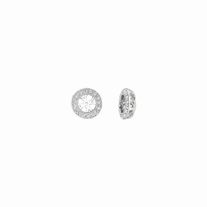 5MM DIAMOND EARRINGS JACKETS 14K GOLD (0.27 CTW)