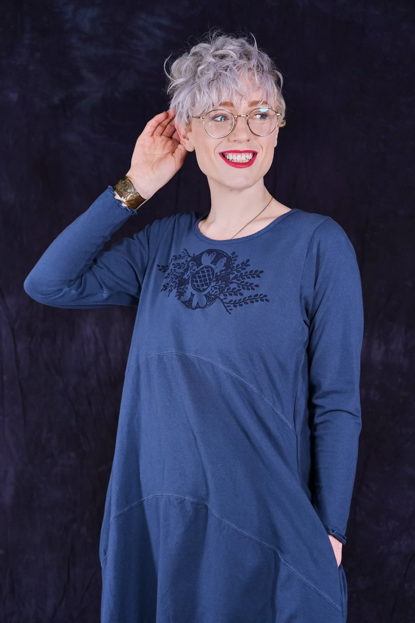 7232 Shape Dress Vintage Indigo-P