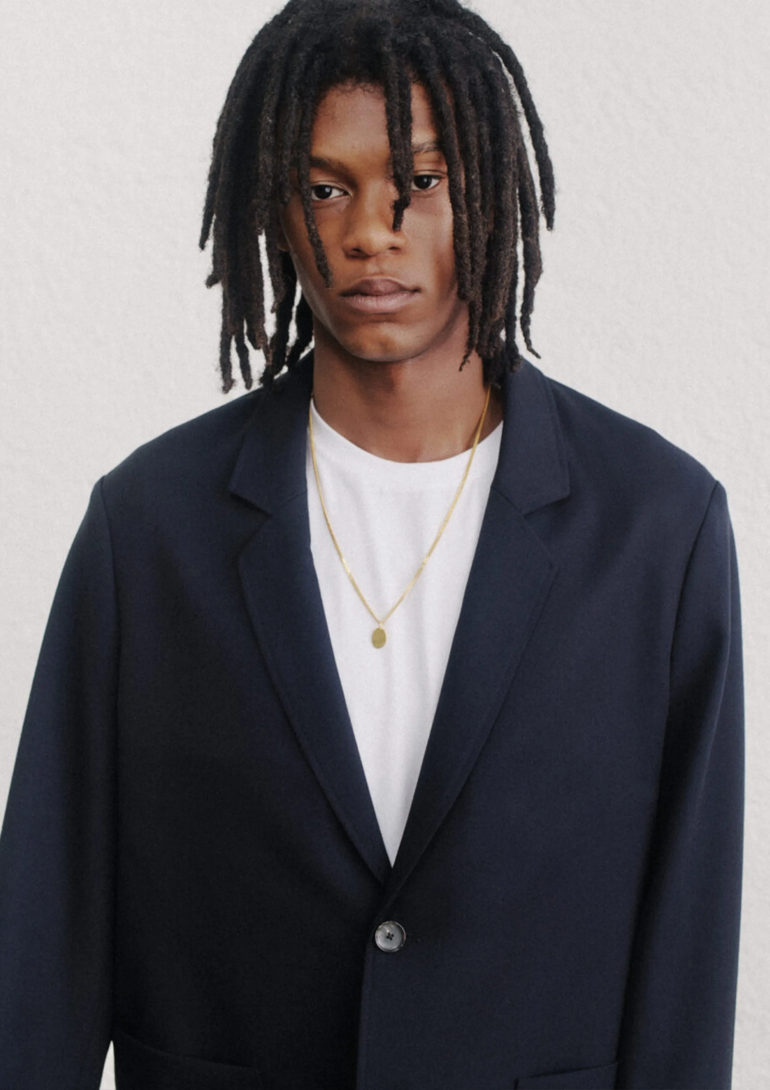 A KIND OF GUISE - DECONSTRUCTED PEAK BLAZER NAVY
