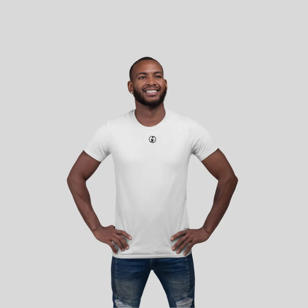 ADULT T-SHIRT  ROUND NECK WHITE
