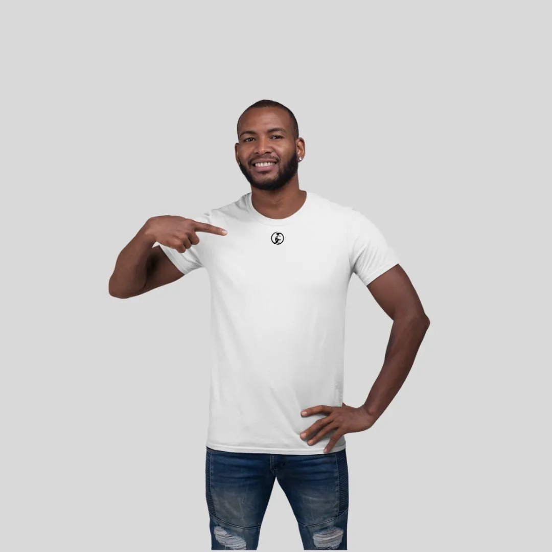 ADULT T-SHIRT  ROUND NECK WHITE