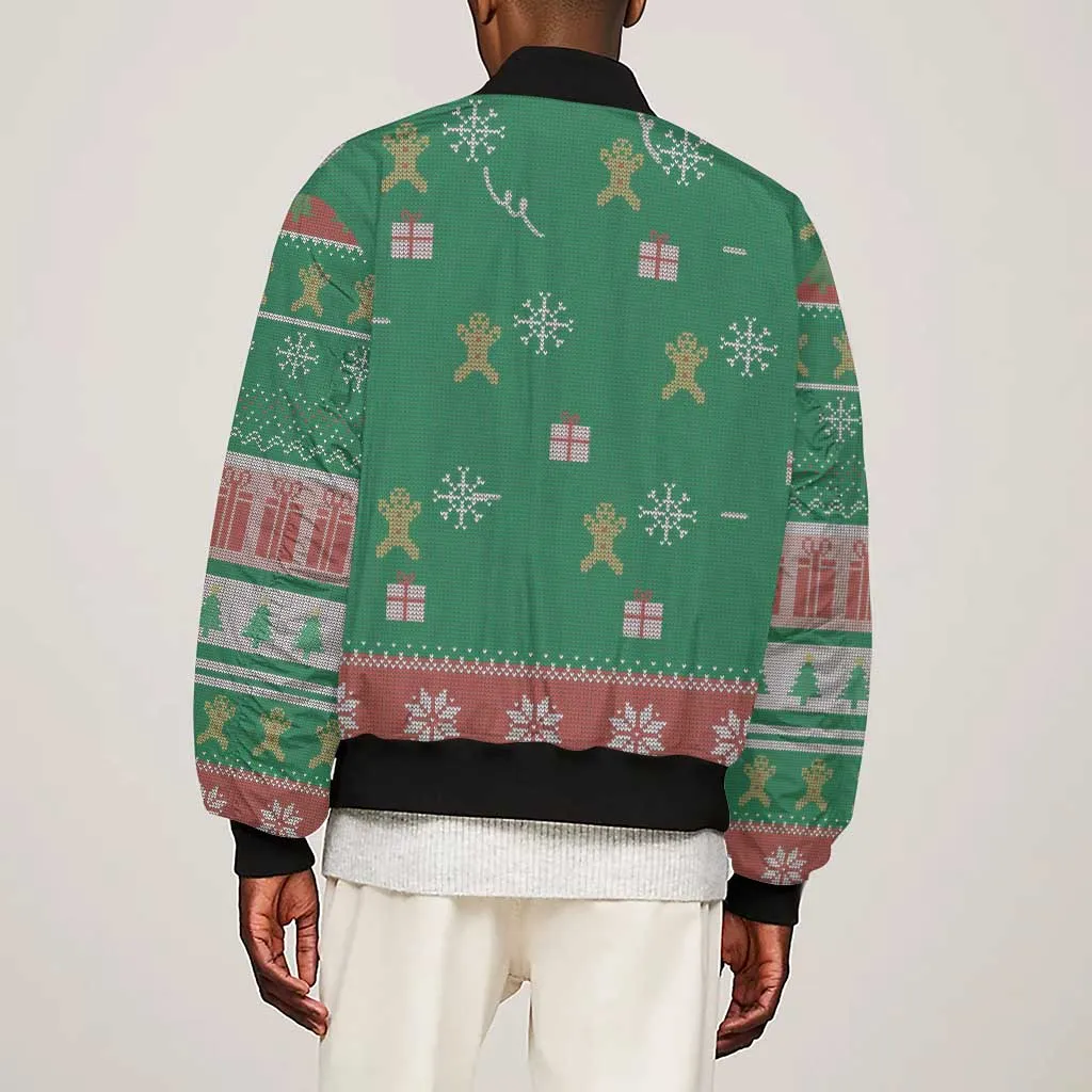 African Birthday Boy Jesus Sleeve Zip Bomber Jacket Afro Christmas DT03