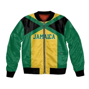 Afro-Jamaicans Football Custom Bomber Jacket Gold Ethnic Motifs LT9