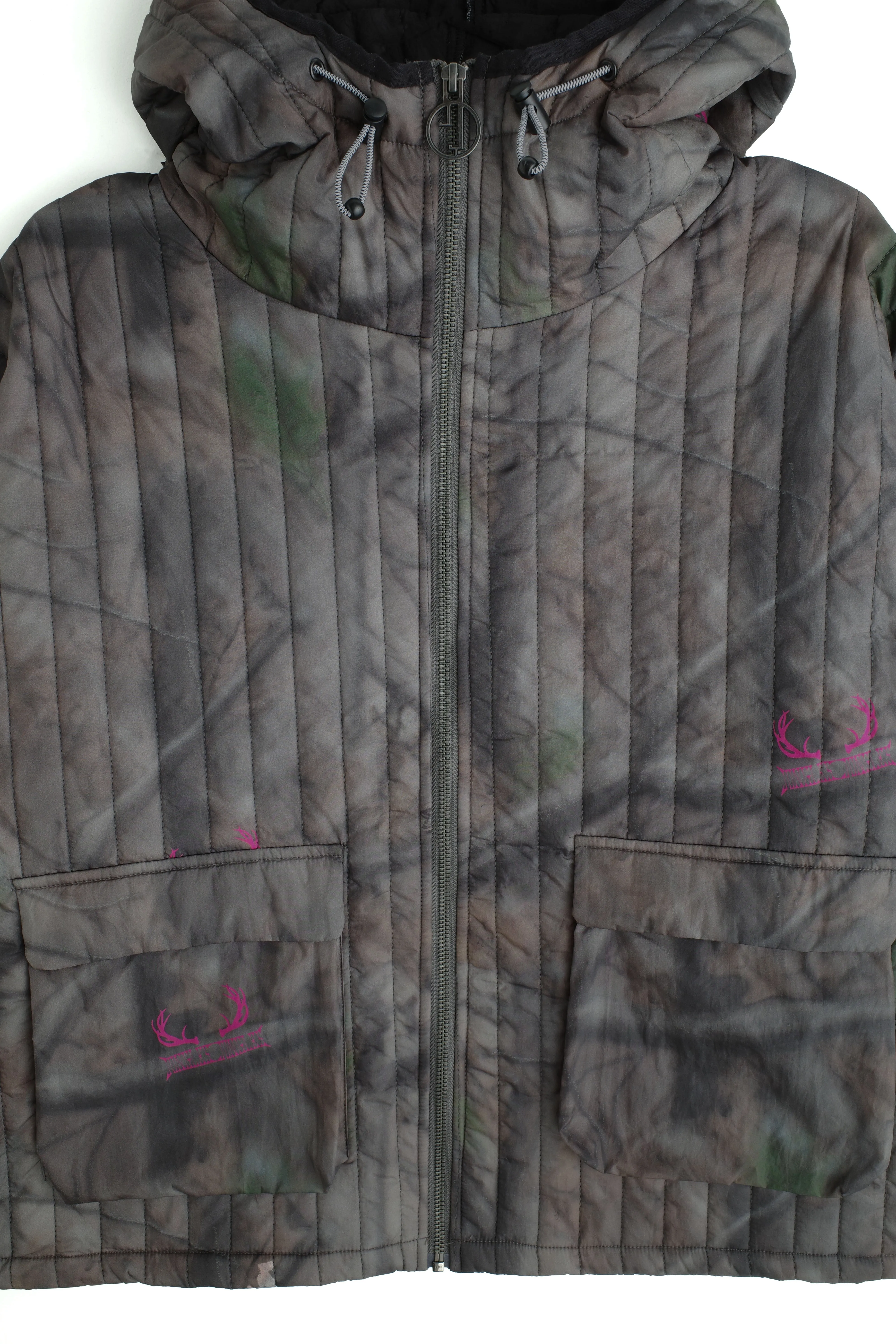 Airbrushed Tree Camo Quilted Jacket