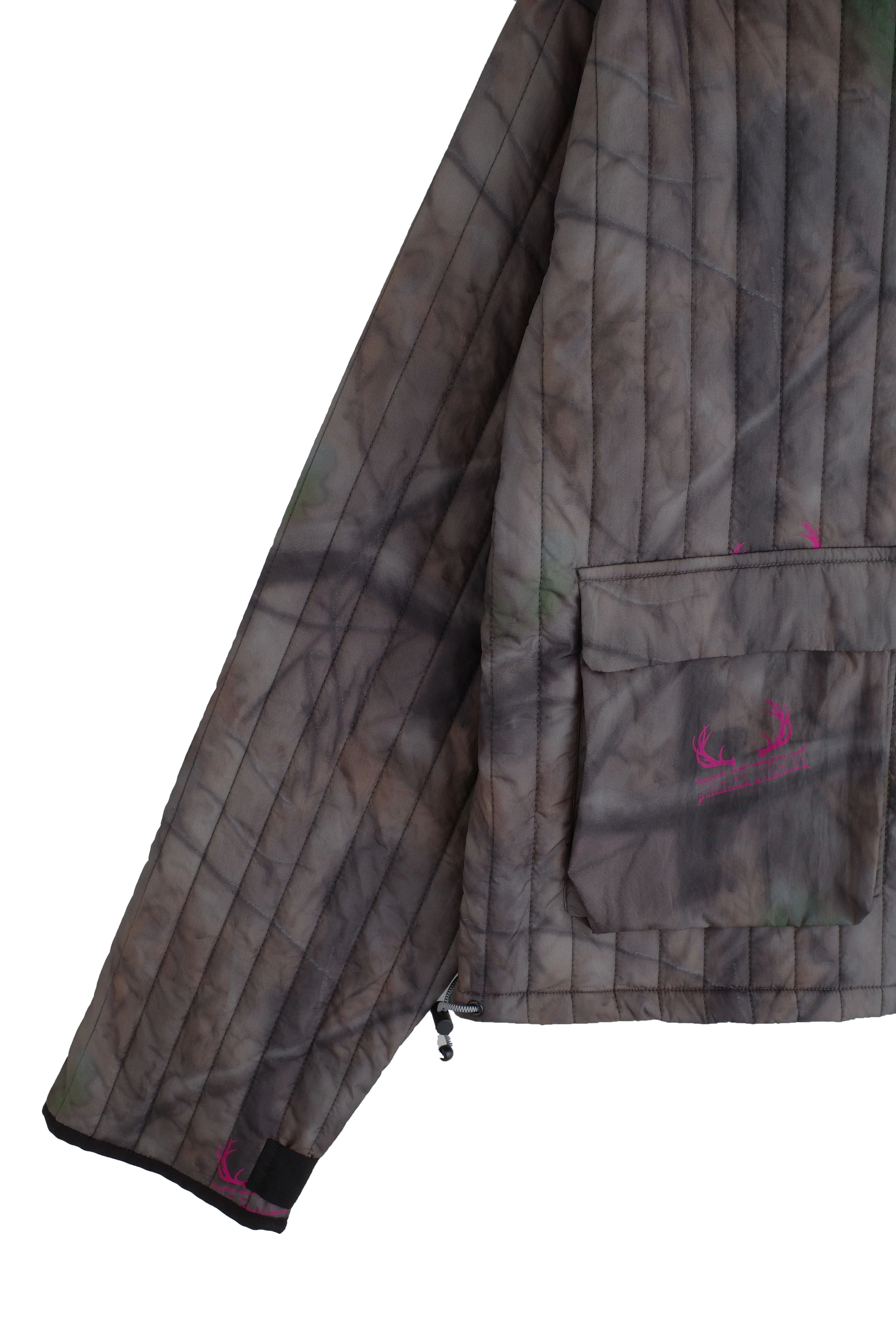 Airbrushed Tree Camo Quilted Jacket