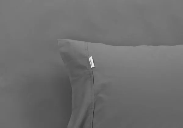 ALGODON "300TC Cotton" FITTED SHEET Combo Set - CHARCOAL
