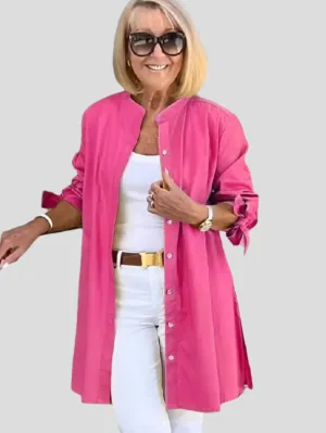 Aliera Luxeline High-Collar Blouse