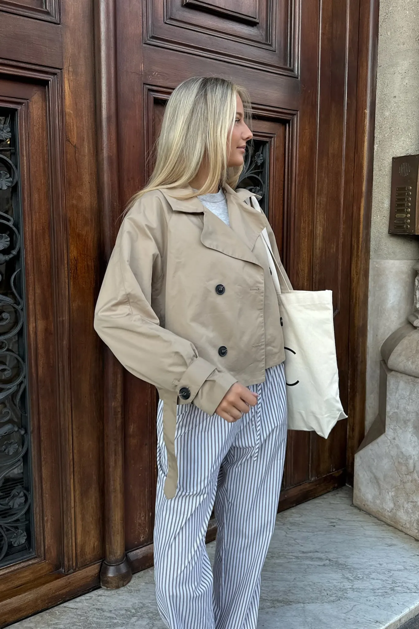AlmaIC Trenchcoat - Lys Beige