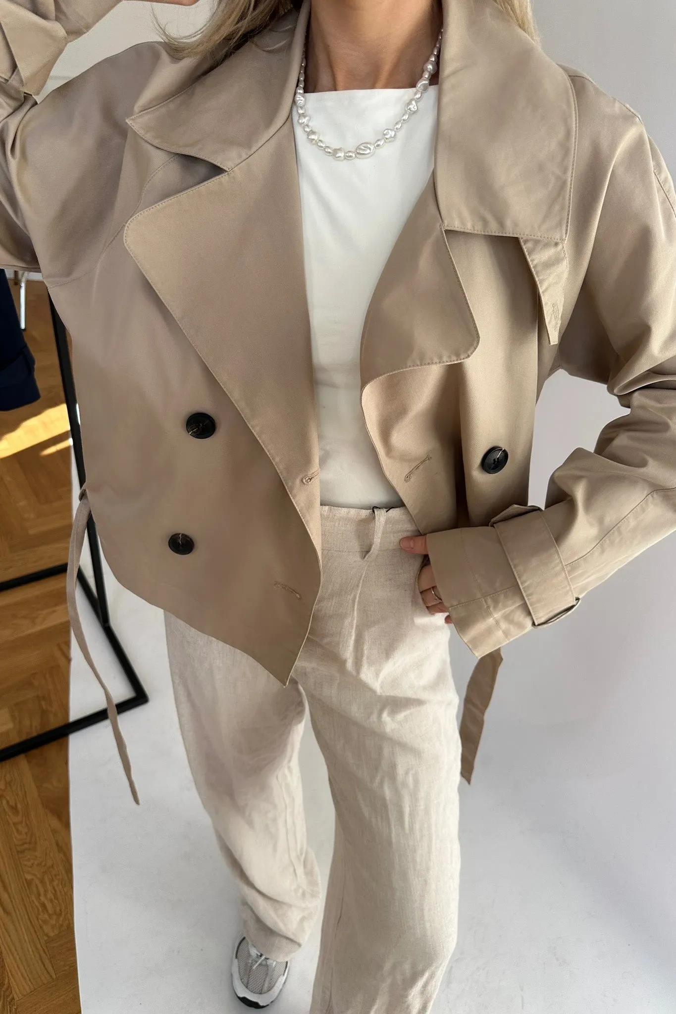 AlmaIC Trenchcoat - Lys Beige