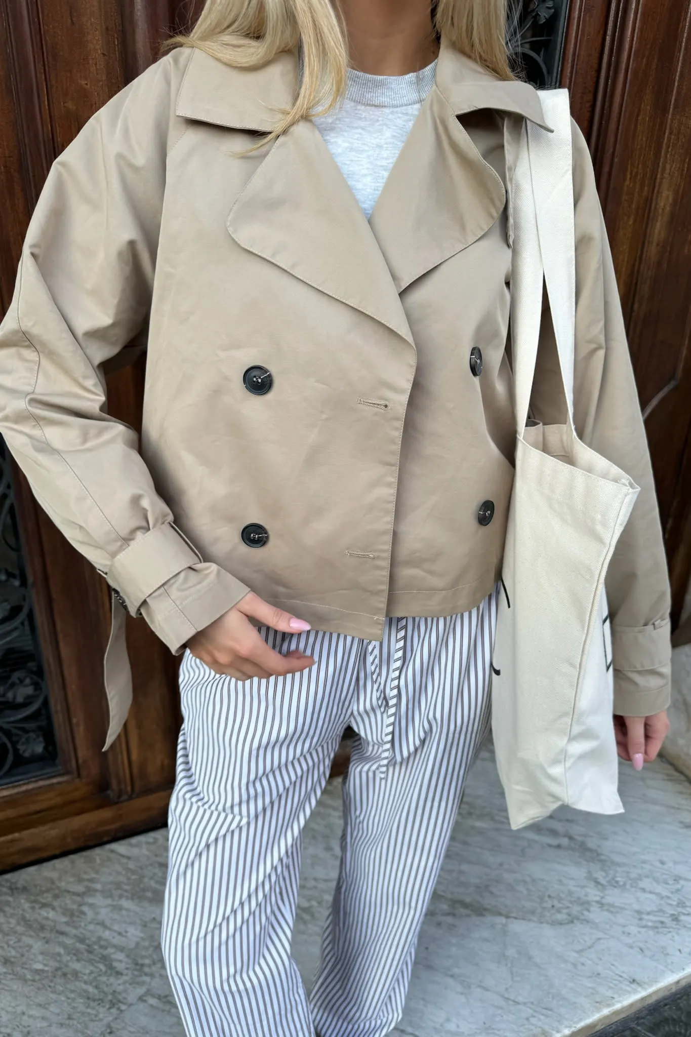 AlmaIC Trenchcoat - Lys Beige