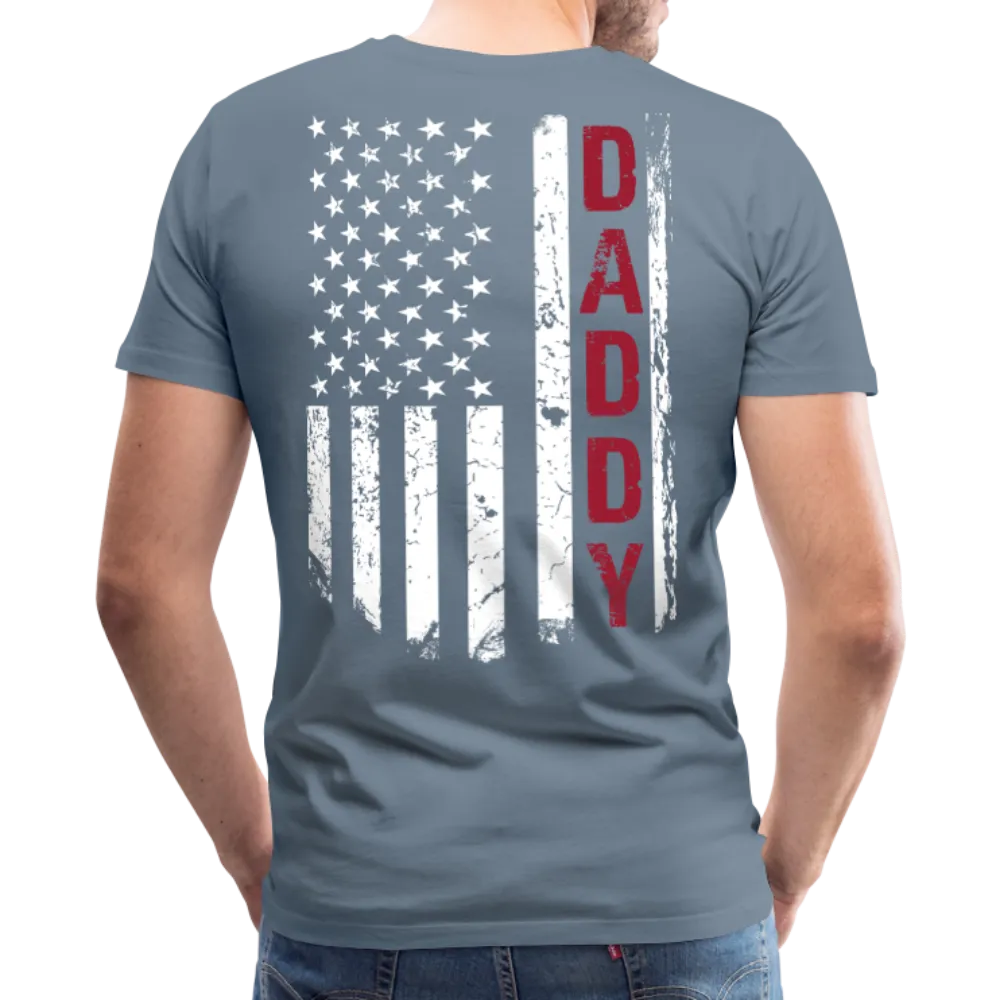 American Daddy Men's Premium T-Shirt CK1512Back)