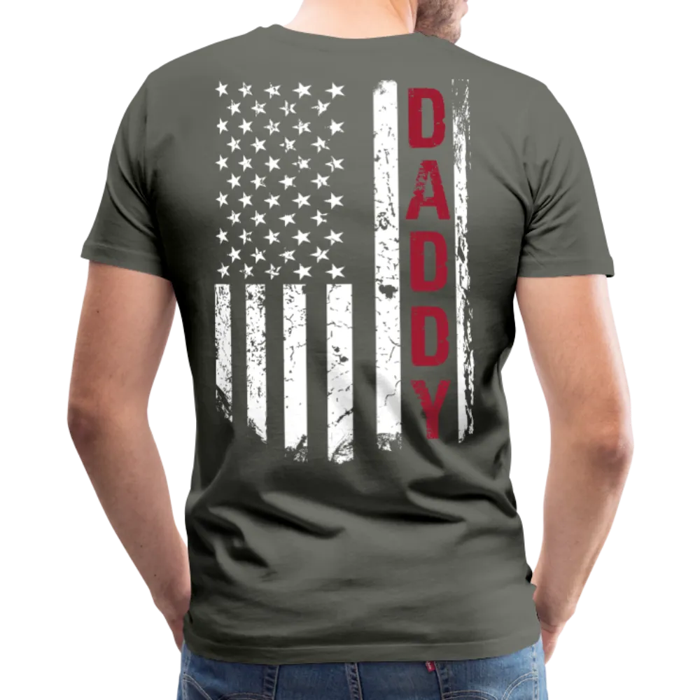American Daddy Men's Premium T-Shirt CK1512Back)
