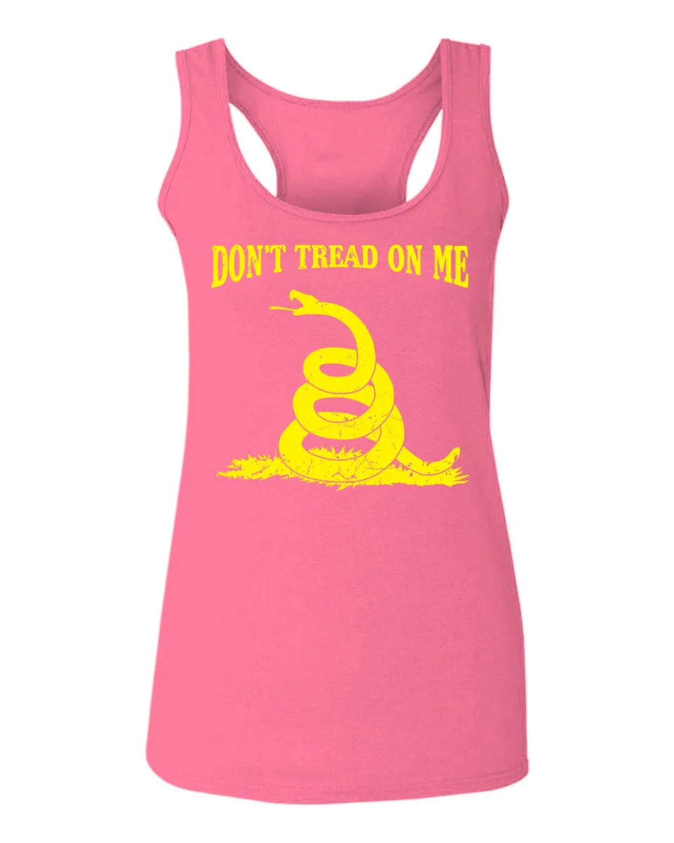 American Don't Tread ON ME Military Combat Logo Seal United State America  women's Tank Top sleeveless Racerback