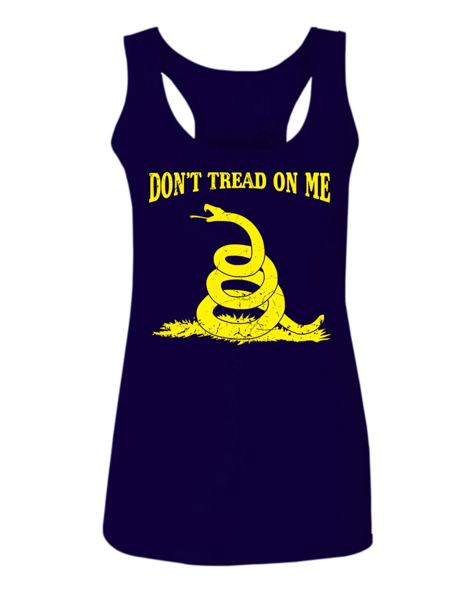 American Don't Tread ON ME Military Combat Logo Seal United State America  women's Tank Top sleeveless Racerback