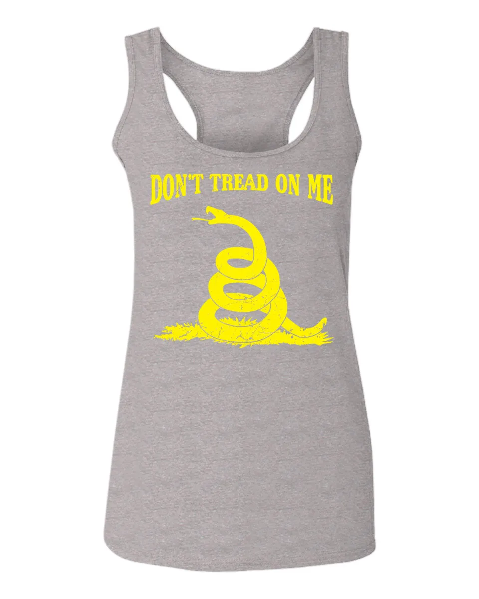 American Don't Tread ON ME Military Combat Logo Seal United State America  women's Tank Top sleeveless Racerback
